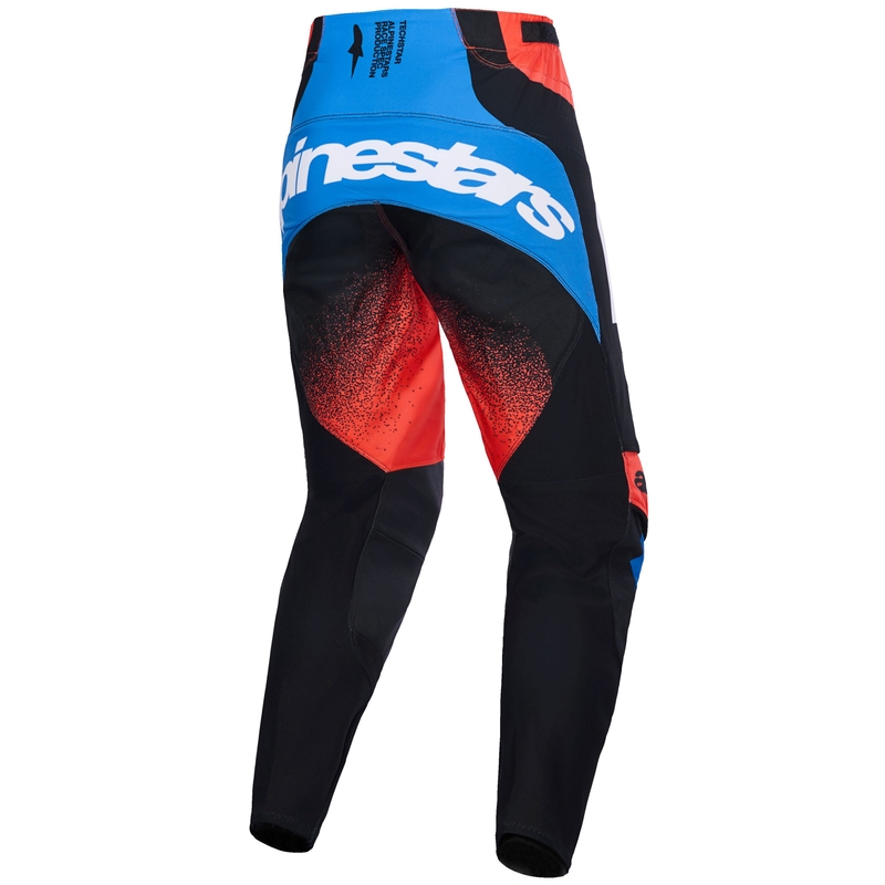 Alpinestars Techstar Knif motokros hlače narančasto-crno-plave