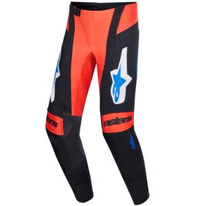 Alpinestars Techstar Knif motokros hlače narančasto-crno-plave