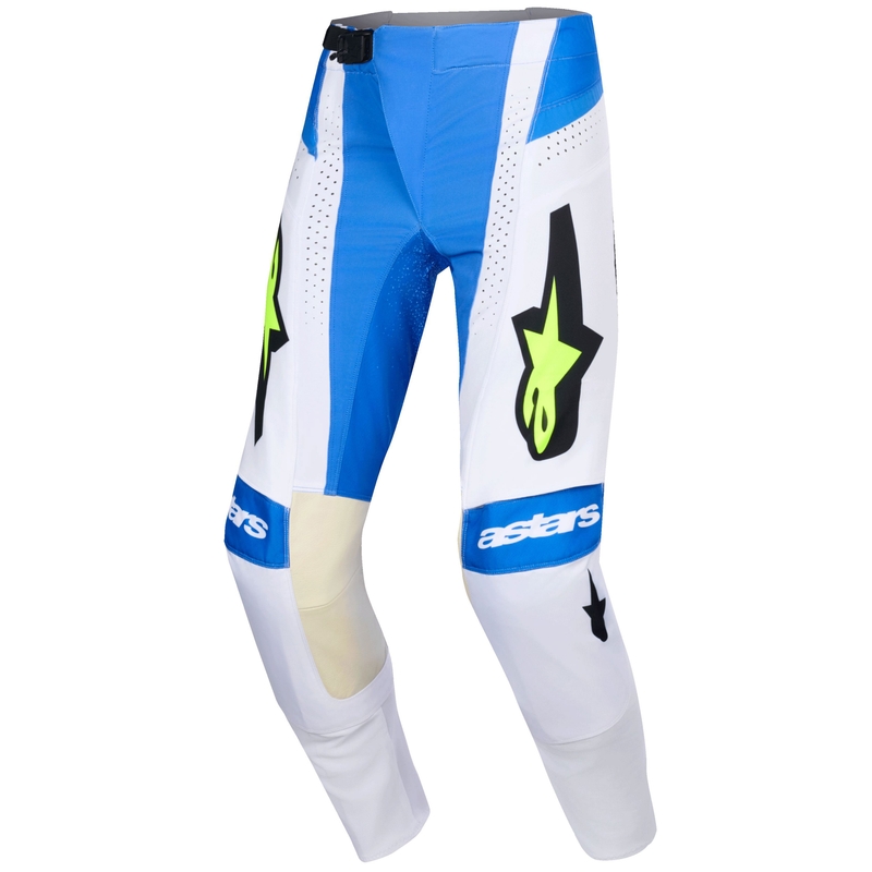 Alpinestars Techstar Knif motokros hlače plavo-crno-fluo žute