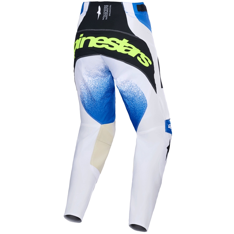 Alpinestars Techstar Knif motokros hlače plavo-crno-fluo žute