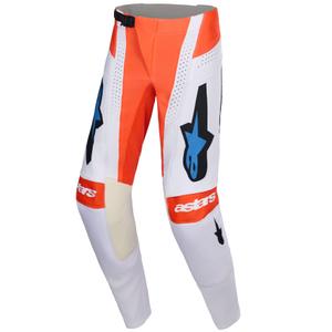 Alpinestars Techstar Knif motokros hlače svijetlo sive-fluo narančaste-crne