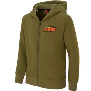 KTM dječja trkaća majica s kaki kapuljačom