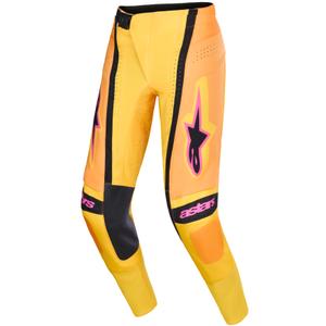 Alpinestars Techstar Nomur motocross hlače narančasto-žuto-ružičaste