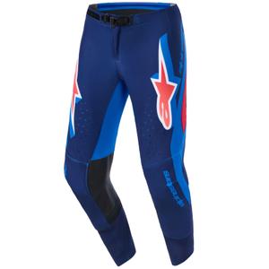 Alpinestars Supertech Vista motocross hlače tamnoplave-koraljne-kobaltne