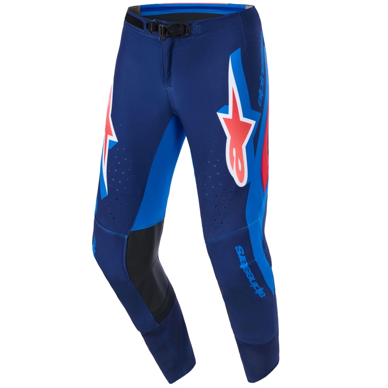 Alpinestars Supertech Vista motocross hlače tamnoplave-koraljne-kobaltne