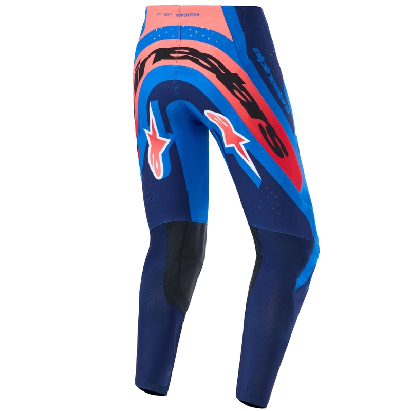 Alpinestars Supertech Vista motocross hlače tamnoplave-koraljne-kobaltne