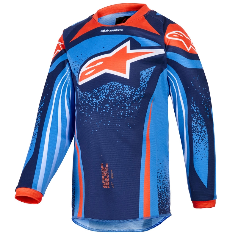 Alpinestars Racer Nomur Dječji motokros dres tamnoplavo-narančasto-crni