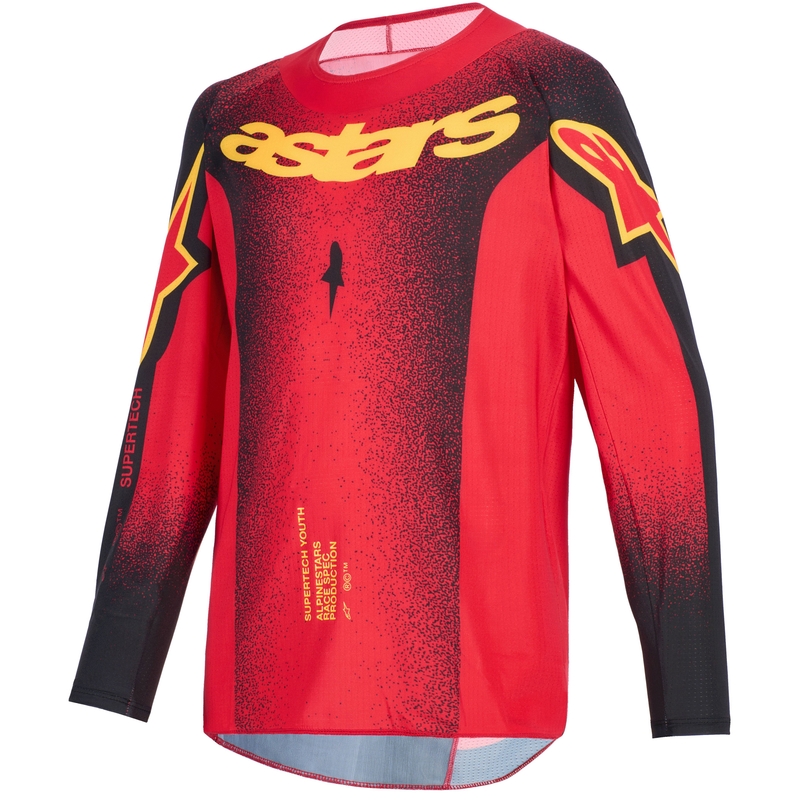 Alpinestars Supertech Scenz dječji motokros dres crveno-crno-žuti