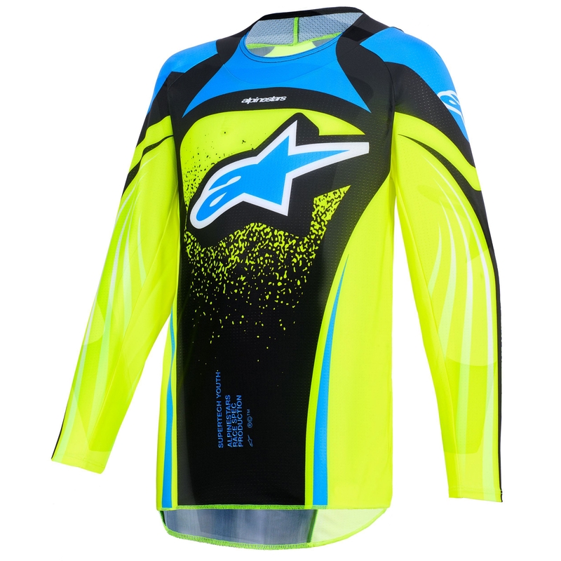 Alpinestars Techstar Nomur Dječji Motokros Dres Tamnoplavo-Fluo Žuto-Plavo