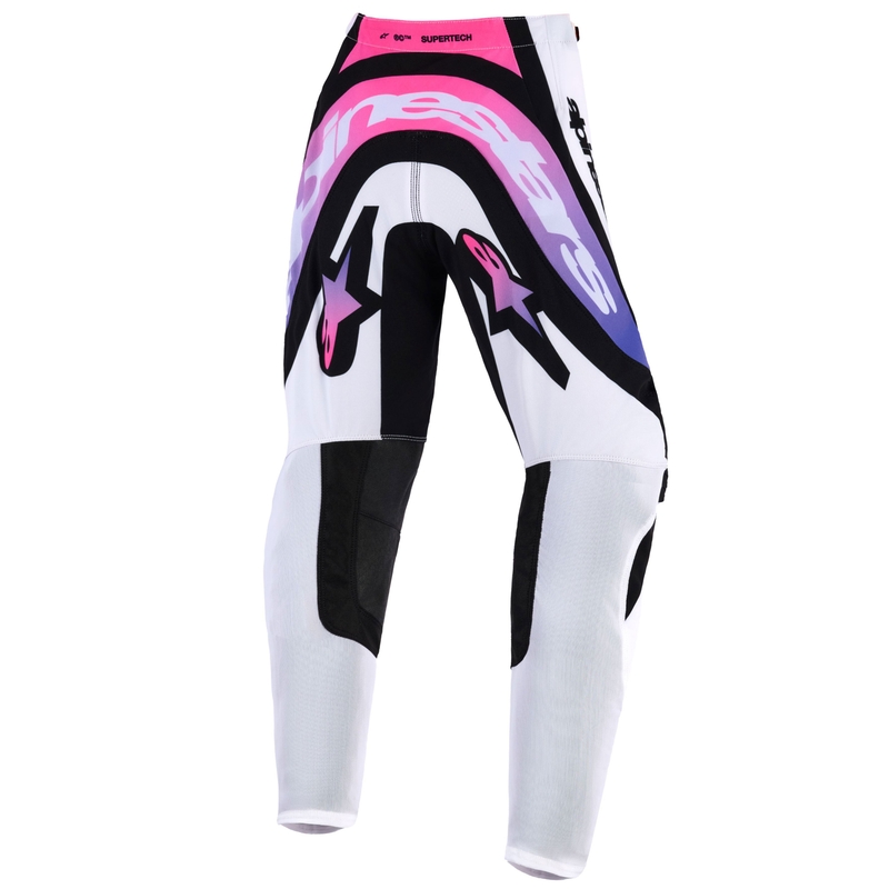 Alpinestars Supertech Vista Dječje Motokros Hlače Bijelo-Ljubičasto-Crne