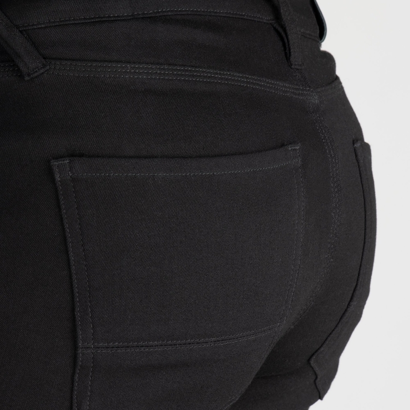 OXFORD ORIGINAL ODOBRENE SUPER ELASTIČNE TRAPERICE AA SLIM FIT skraćene motociklističke traperice crne boje