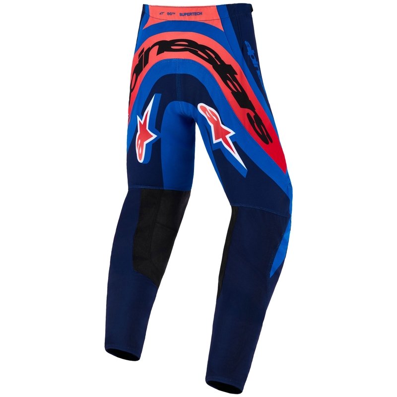 Alpinestars Supertech Vista Dječje Motokros Hlače Tamnoplave-Koraljne-Kobaltne