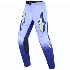 Alpinestars Supertech Scenz Dječje Motokros Hlače Ljubičasto-Fluorescentno Žute