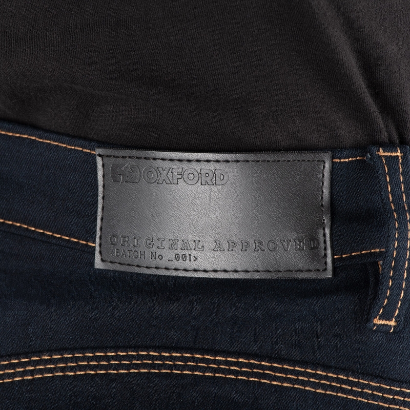 Ženske motociklističke traperice OXFORD ORIGINAL APPROVED SUPER STRETCH JEANS AA SLIM FIT plave indigo