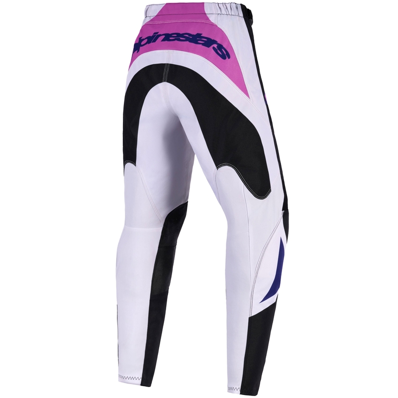 Alpinestars Fluid Grid Dječje Motokros Hlače Crno-Svijetlo Sivo-Ljubičaste
