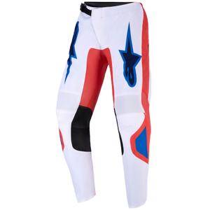 Alpinestars Fluid Grid Dječje Motokros Hlače Narančasto-Plavo-Bijele