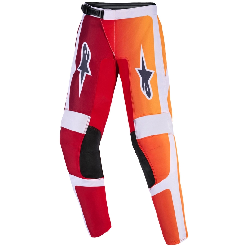 Alpinestars Fluid Portl dječje motokros hlače crveno-narančaste-svijetlo sive