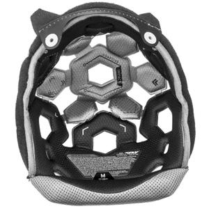 Unutarnja kapa za kacigu Fly Racing Formula crno-siva