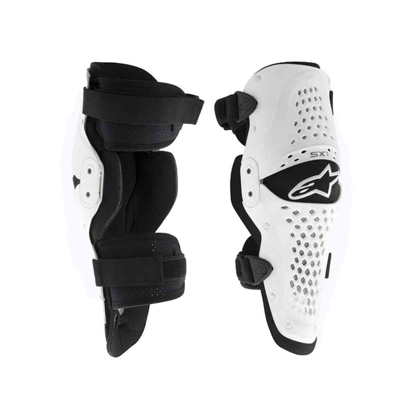 Alpinestars SX-1 štitnici za koljena bijelo-crni