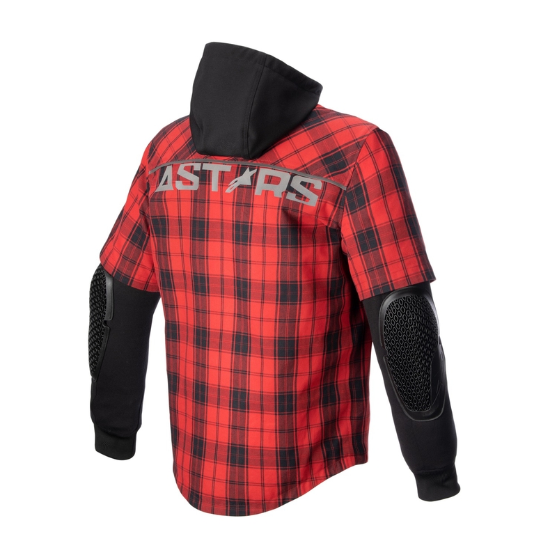 Alpinestars MO.ST.EQ Tartan motociklistička majica crveno-crna
