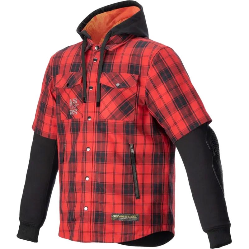 Alpinestars MO.ST.EQ Tartan motociklistička majica crveno-crna