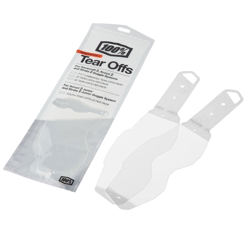 Laminirane trake za MX naočale 100% RACECRAFT 2/ACCURI 2/STRATA 2