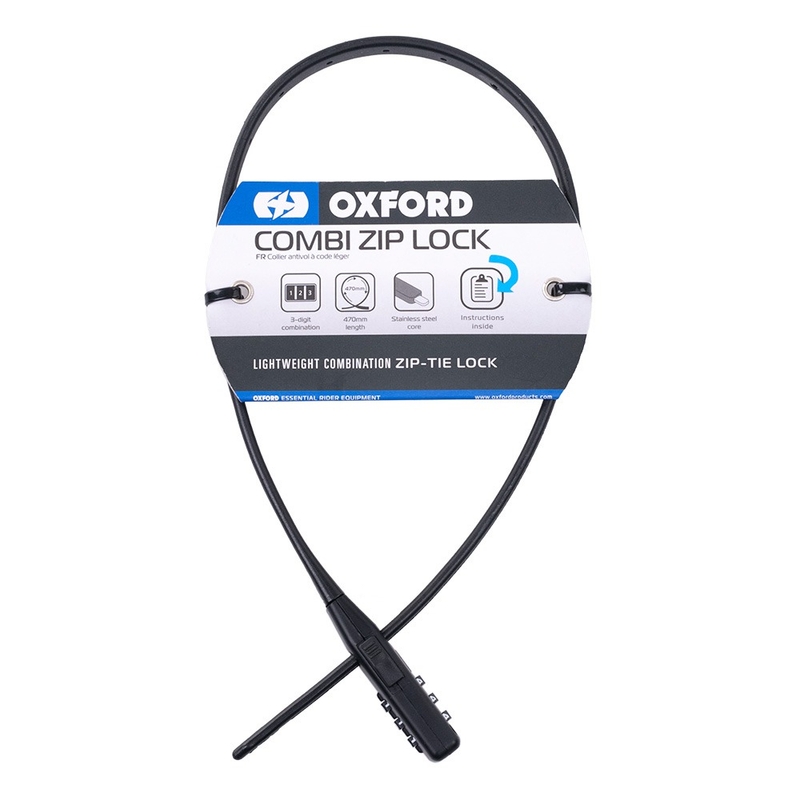 Oxford Combi Zip Lock za kacige i dodatke, crni