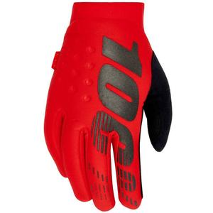 Motokros rukavice 100% - USA BRISKER crvene