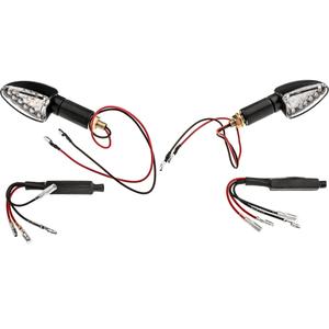 Oxford LED Arrow dugi žmigavci s prozirnom lećom i crnim kućištem