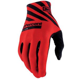 Motokros rukavice 100% celij crveno-crne