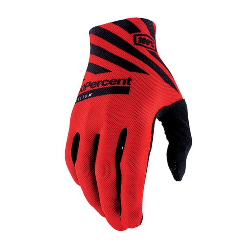Motokros rukavice 100% celij crveno-crne