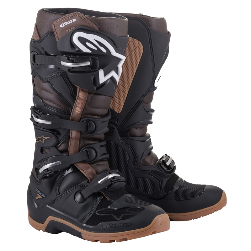 Alpinestars Tech 7 Enduro motociklističke čizme crno-tamnosmeđe