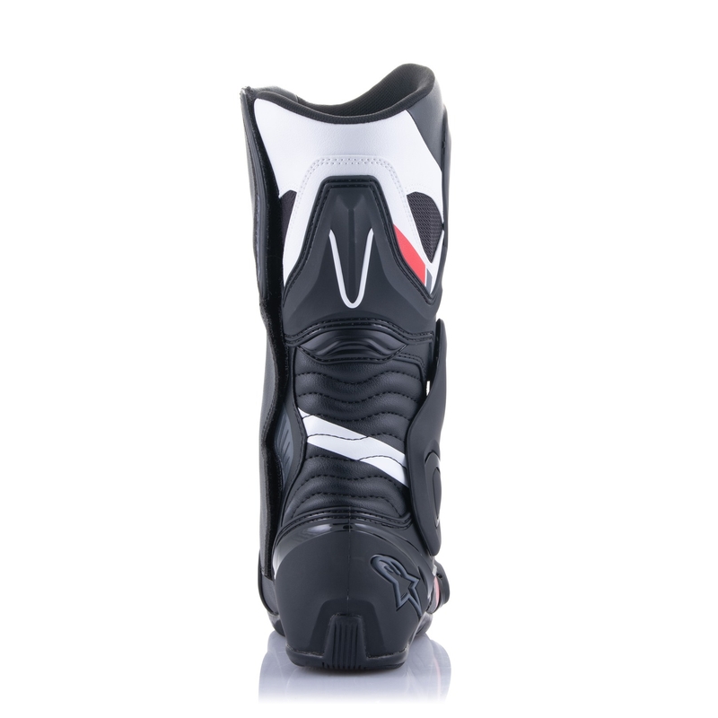 Alpinestars S-MX 6 motociklističke čizme crno-bijelo-sivo-crvene