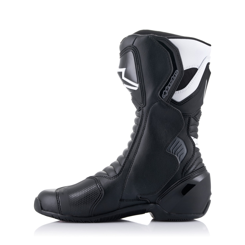 Alpinestars S-MX 6 motociklističke čizme crno-bijelo-sivo-crvene