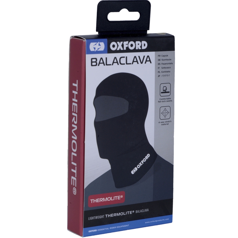 Motociklistička kapuljača Oxford Balaclava Thermolite® crna