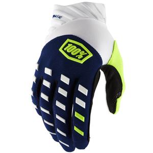 Motokros rukavice 100% - USA AIRMATIC plavo-bijele