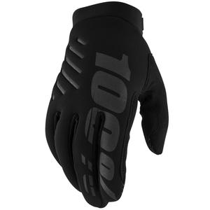 Motokros rukavice 100% - USA BRISKER crne
