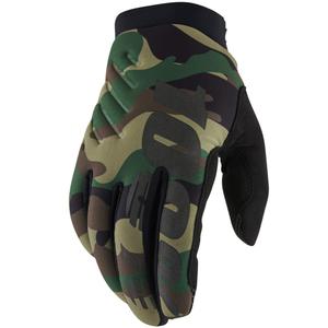 Motokros rukavice 100% - USA BRISKER crno-kamuflažne