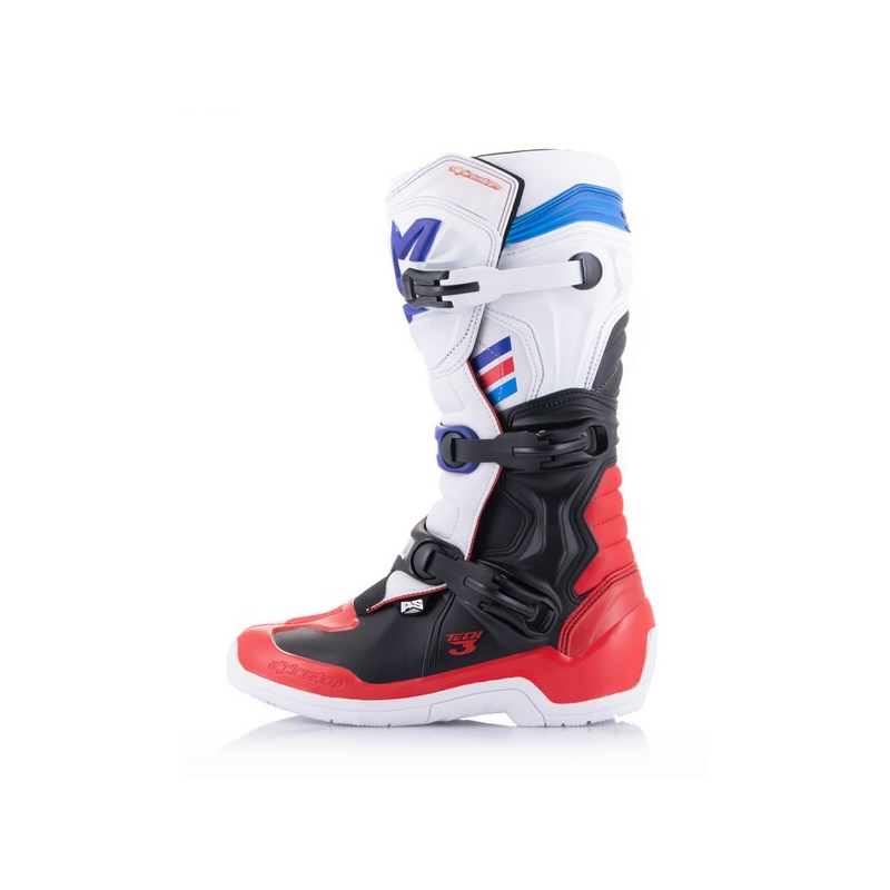 Alpinestars TECH 3 motokros čizme bijelo-crno-plavo-crvene