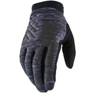 Motokros rukavice 100% - USA BRISKER sive II