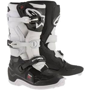 Alpinestars Tech 7 S dječje motociklističke čizme crno-bijele