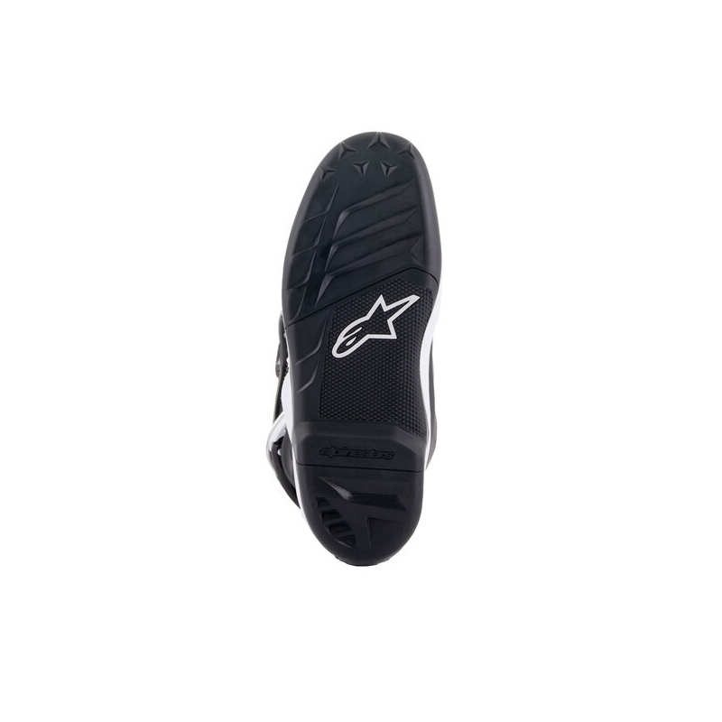 Alpinestars Tech 7 S dječje motociklističke čizme crno-bijele-fluo žuto-plave