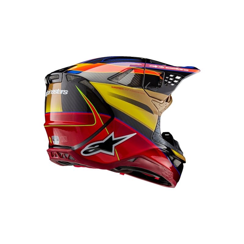 Alpinestars Supertech S-M10 Era zlatno-crvena kaciga za motokros