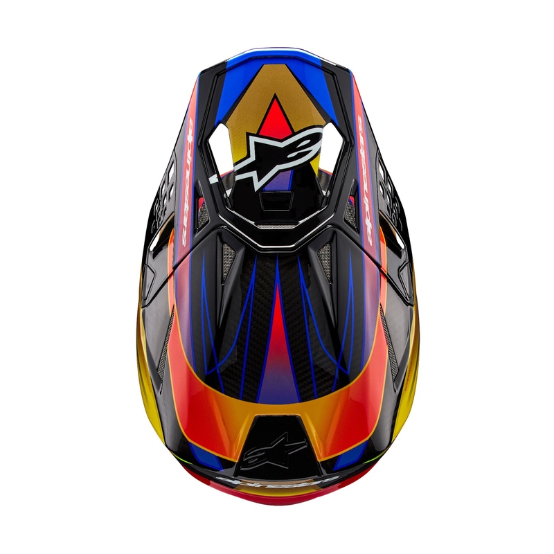 Alpinestars Supertech S-M10 Era zlatno-crvena kaciga za motokros