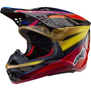 Alpinestars Supertech S-M10 Era zlatno-crvena kaciga za motokros