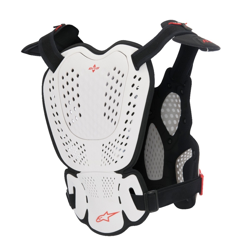 Alpinestars A-1 Roost Guard CE2 štitnik za tijelo bijelo-crno-crveni