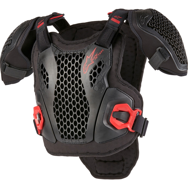 Alpinestars Bionic Action Youth štitnik za prsa crno-crveni