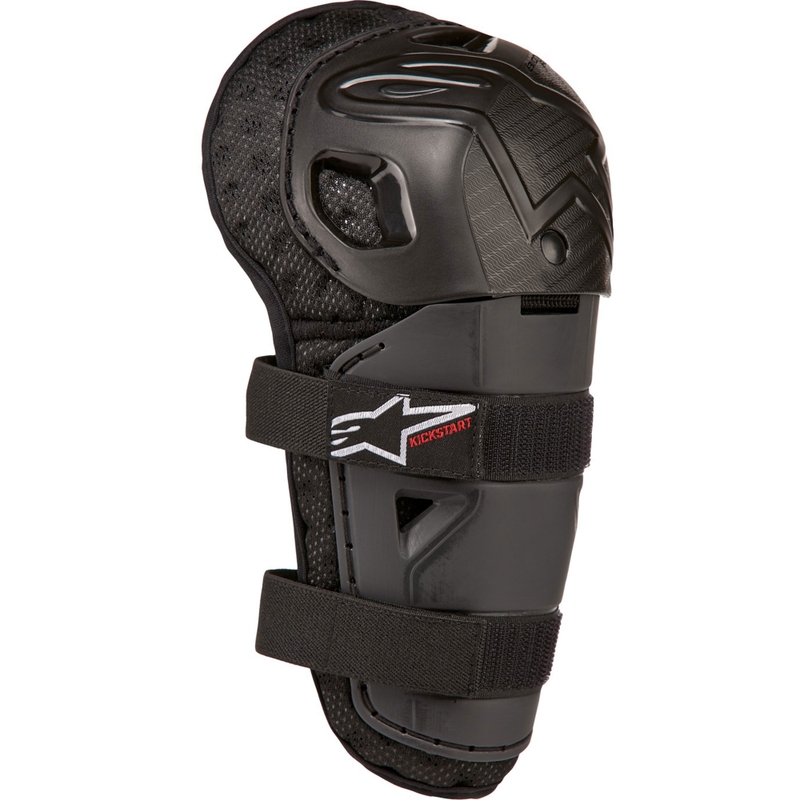 Alpinestars Bionic Kickstart dječji štitnici za koljena crno-crveni