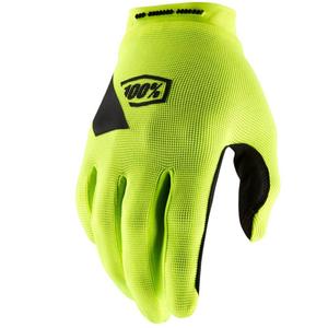 Motokros rukavice 100% RIDECAMP fluo žute