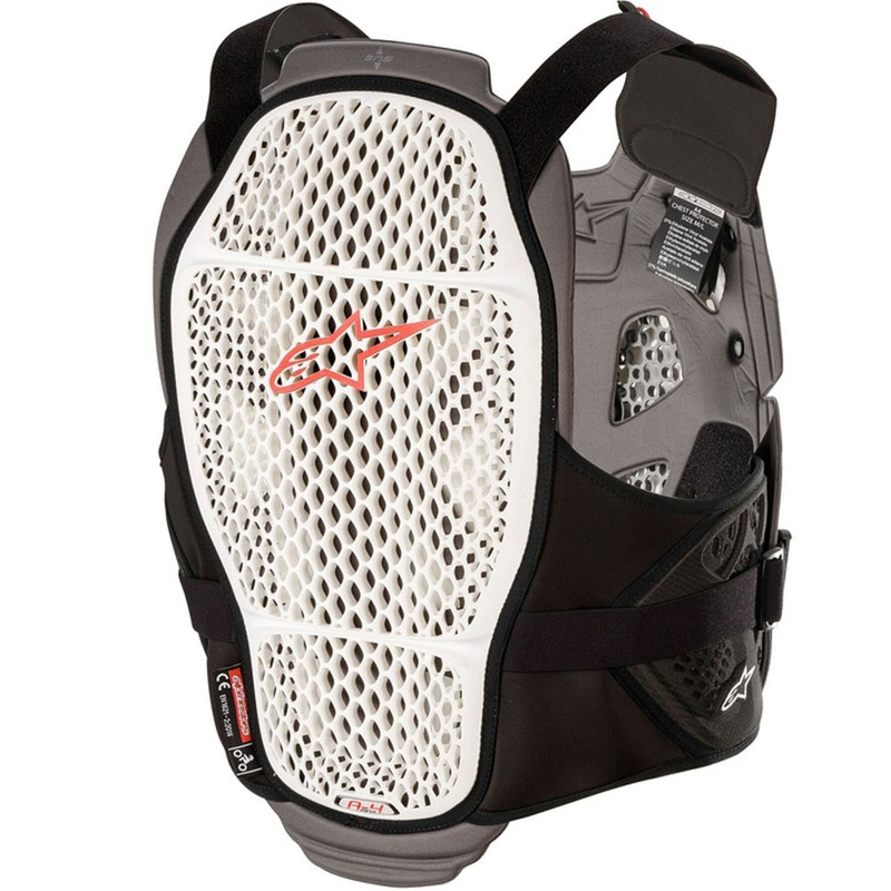 Alpinestars A-4 MAX štitnik za prsa bijelo-antracit-crvena